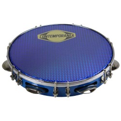 Pandeiro 10" formica bleu - peau prismatique bleue - Pro